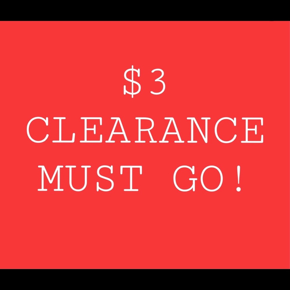 SALE $3 items today only!!